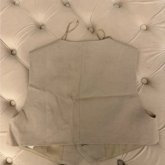 Zara Light Tan Vest - Picture 2 of 4